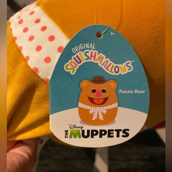 FOZZIE BEAR 🐻 Muppet Babies Original Squishmallow By Kellytoy  ☆》NWT  10” - Picture 5 of 5